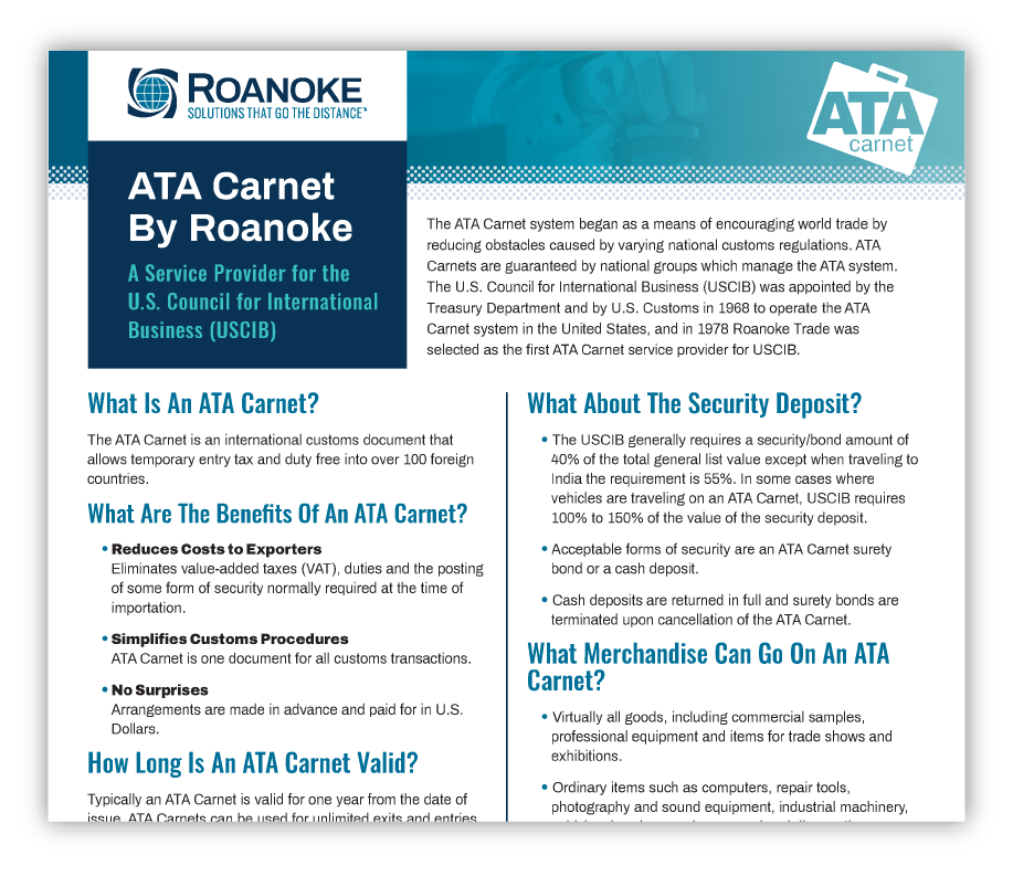 ATA Carnet by Roanoke - Roanoke